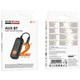 Bluetooth аудіо ресівер/трансмітер Borofone BC62 Walker (AUX 3.5mm) Black star - зображення 3