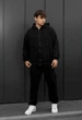Спортивный костюм мужской стаф черный оверсайз Staff fin black oversize XS (400895) - изображение 1