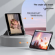 Чехол Zhisihui для iPad Air 13 M4 и iPad Pro 12.9 силиконовый с поворотной подставкой прозрачный - изображение 5