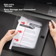 Короба Deli PA100-BK для документов A4 на липучке 55 мм, 10 штук, черные - изображение 8