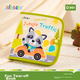 Мягкая книжка-игрушка Jollybaby из прочной ткани с шуршащими страницами на липучках, тема "Джунгли", для малышей - изображение 5