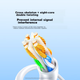 Кабель Ethernet UGREEN 15992 Cat6 гігабітний вита пара, сіро-білий, 25 метрів - зображення 5