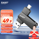 Флеш-накопичувач EAGET 128 ГБ типу C USB 3.2 з двома інтерфейсами для телефону та комп'ютера, високошвидкісний великої ємності для офісу та бізнесу USB-накопичувач CF60, сумісний із телефонами Android та Apple - зображення 4