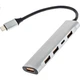 Хаб-док-станція Youlianxing Type-C 3.2 Gen2, 4 порти USB, 10 Гбіт/с, для ноутбуків - зображення 1