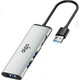 USB-хаб Aigo H02-AC Type-C на USB 3.0 металлический, кабель 0.25 м - изображение 2