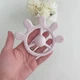 Подарочный набор для для девочки, с именным грызунком Зайчик (лаванда) на рождение, выписку, крестины - изображение 5