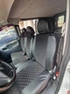 Універсальні чохли на сидіння для Citroen Jumpy (Сітроєн Джампі) I 1995-2007 (1+2), шкіра та алькантара, чорні з сірою ниткою - зображення 4