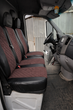 Універсальні чохли на сидіння для Citroen Jumpy (Сітроєн Джампі) I 1995-2007 (1+2), шкіра та алькантара, коричневий - зображення 1