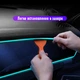 Гибкая неоновая LED-лента для автомобиля, зеленая, светодиодная декоративная подсветка для салона авто, 5 метров, молдинг с USB - изображение 9