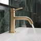 Змішувач для раковини Devit Flow 550547BG, brushed gold - изображение 1