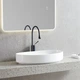 Раковина Devit Flow DFL3310100W 65,5 см на стільницю, без переливу, біла - зображення 6