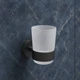 Склянка з тримачем Devit Flow DFL21010401MB, колір чорний матовий - зображення 1