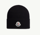 Шапка Moncler черного цвета, One Size (универсальный размер), унисекс. - изображение 1
