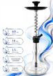 Кальян Garden Hookah Silver 6303-9 60см алюминий клик система полный комплект - изображение 3