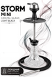Кальян Storm Mini Cristal Glass Light Black компактный из нержавейки 41см на уплотнителе в полной комплектации - изображение 1