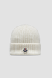 Шапка Moncler белого цвета, One Size (универсальный размер), унисекс. - изображение 1