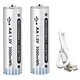 Комплект аккумуляторных батарей AA Kingtianli 2шт. с разъемом Type-C на 1.5V/3500 mAh (10597) - изображение 2
