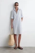 Сукня жіноча COS striped short-sleeved shirt dress 1293706001 44 Різнобарвний - изображение 1