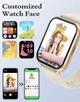 Смарт-часы 1.85 HD Cream с Bluetooth-звонками, 2 ремешка, IP68, 100+ спорт режимов, пульс, SpO2, сон, Android iOS - изображение 4