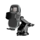 Автотримач Hoco H15 Fair push-type car holder (центральна панель), Чорний - зображення 1