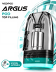 Картридж VooPoo Argus Pod Top Filling 1.0 Ом 18 Вт пластик 3 мл - изображение 1