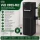 Кулер для води ViO Х903-FЕC Black з електронним охолодженням та шафкою + стаканотримач - зображення 2