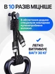 Кабель для быстрой зарядки iPhone USB Type-C 60W 1м Power Delivery 3.0 Samsung Xiaomi iPad MacBook Huawei Google Pixel Apple шнур тайпси передачи данных 480 Мбит/с для компьютеров ноутбуков планшетов телефонов смартфонов - изображение 4