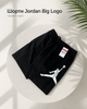 Мужские шорты Jordan Big Logo черные - летние хлопковые Джордан без флиса, размер M - изображение 1