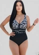 Купальник слитный Fuba 26069108 черный 60 (6XL) бедра 131-135 см грудь 3C-4D - изображение 1