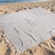 Підстилка килимок на пляж великий Weekend Light Grey 200х220 см покривало для пляжу - зображення 1