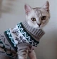Свитер для котов (кошек) Узоры L Серый - изображение 9