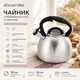 Чайник Kamille 2.7л из нержавеющей стали со свистком и бакелитовой ручкой KM-1089 - изображение 1