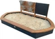 Piaskownica drewniana AXI Joey owalna Antracyt A031.028.00 (8721399282427) - obraz 2