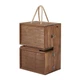 Этажерка для туризма Naturehike CNH22JU018 Коричневый 3 полки выдвижная корзинка 2 кг (CNH22JU018) - изображение 3