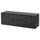 Комод IKEA NORDLI 160x54 см 6 ящиків антрацит 292.766.25 - зображення 1