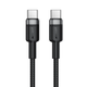 Кабель Acefast C22-03 Type-C to Type-C 60W 1.2m (black) - изображение 1