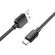 Кабель Hoco X96 Hyper USB-A to Type-C 3A 27W 1m (black) - зображення 4