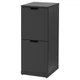 Комод IKEA NORDLI 40x99 см 2 ящика антрацит 992.765.37 - изображение 1