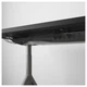 Компьютерный стол IKEA IDÅSEN 160x80 см с регулируемой высотой черный темно-серый 592.810.36 - изображение 4