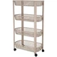 Мобільний кошик на 4 яруси EH Excellent Houseware, 46,5×26×78,8 см, бежевий - зображення 1