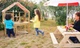 Drewniana kuchnia dla dzieci Classic World Outdoor z daszkiem CW54587 (6927049054587) - obraz 6
