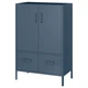 Тумба IKEA IDÅSEN 80x47x119 см синяя 403.609.72 - изображение 1