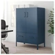 Тумба IKEA IDÅSEN 80x47x119 см синяя 403.609.72 - изображение 3