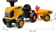 Толокар-трактор Falk JCB Fastrac з причепом Жовтий 315CS (3016200000754) - зображення 7