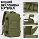 Рюкзак ручная кладь вакуумный 40×25×20 см с ручным насосом дорожный для путешествий самолётом лоукост Ryanair Wizz Air туристический водонепроницаемый прочный мужской женский хаки - изображение 7