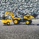 Трактор на педалях Falk Komatsu з причепом та екскаватором Жовтий 2076N (3016202076146) - зображення 4