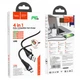 Кабель Hoco U95 Freeway 4in1 USB/Type-C to Type-C/Lightning 60W (1.2m) Чорний - зображення 6