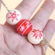 Намистина сніжинка №2 16мм отвір 3мм для прикрас/макраме/поясів/браслетів (О-008) - изображение 2