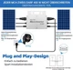 Мережевий мікроінвертор KS-800 800W WiFi IP65 для сонячних панелей 230V MPPT Grid Tie Solar Inverter - зображення 4