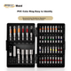 Набор отверток MASTERPROOF Rainbow Magic Box, 48 предметов, S2: плоские, крестовые, Torx, шестигранники - изображение 5